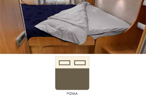 Nova - Single dressing table 85x210 Mokka