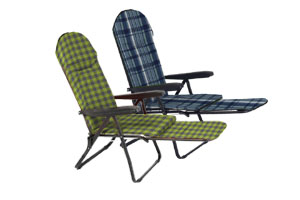 Rodeschini - Pulley deck chair with cushion