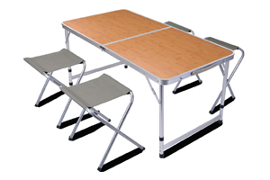 Ki - Camping table 120 cm and 4 stools